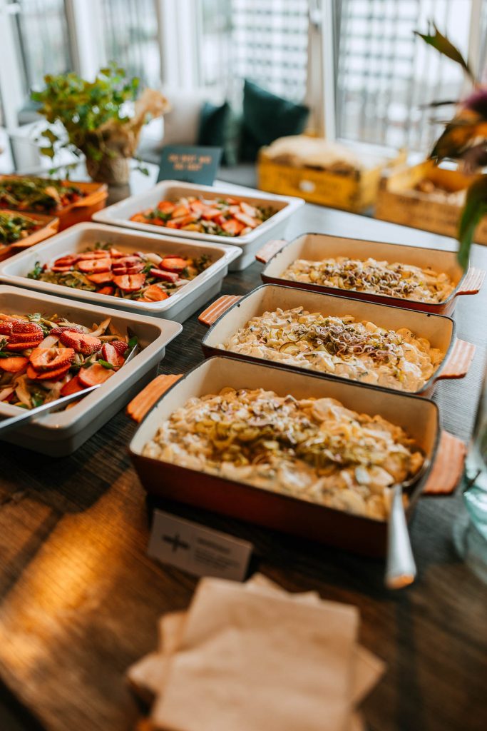 Catering bei einer Hochzeit in der Sturmfreien Bude Alster Hamburg.
